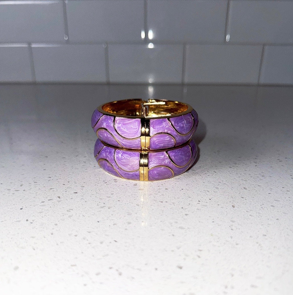 Purple Dot Bangle