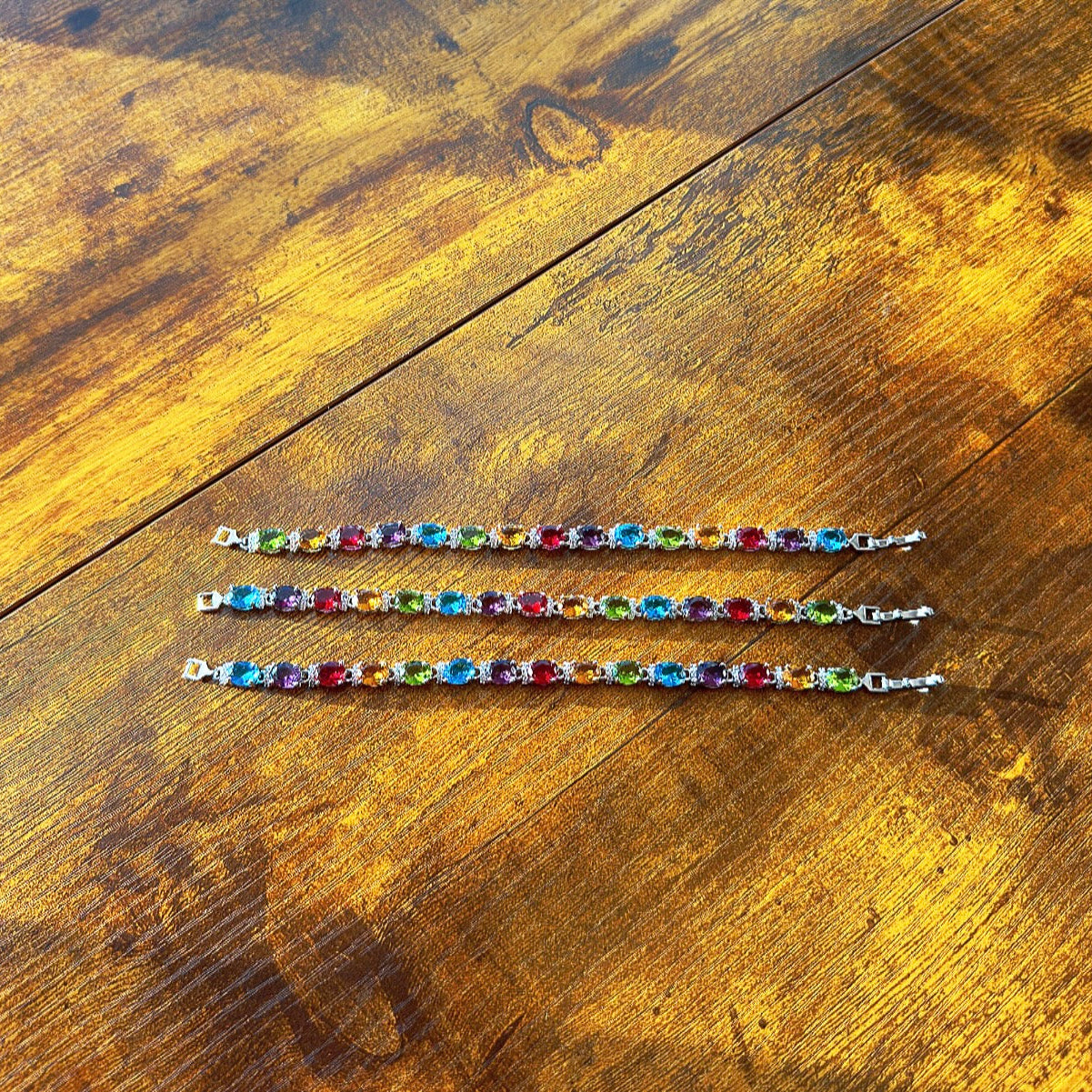 Silver Multicolored Bracelet