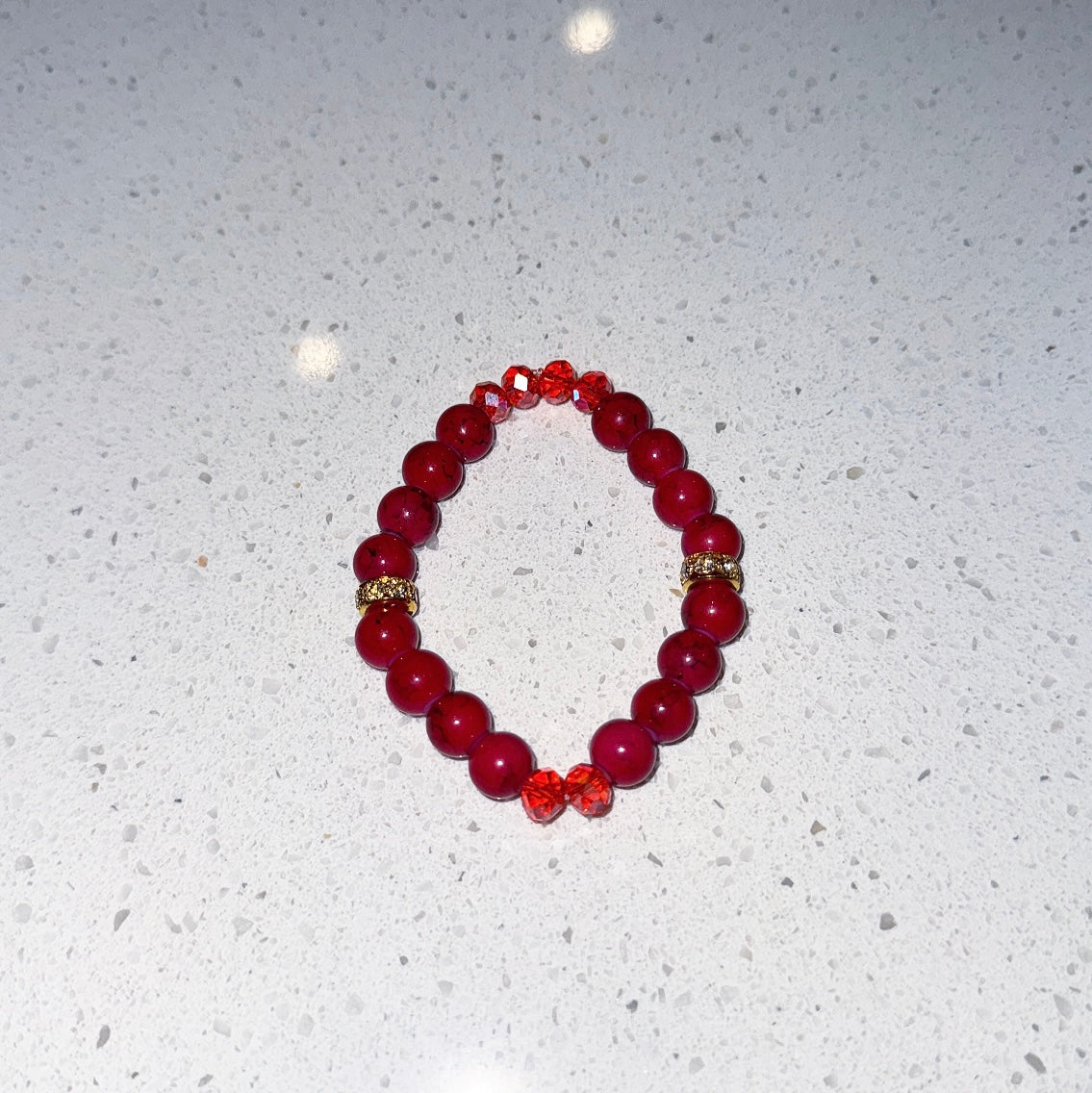 Ruby Rouge Beaded