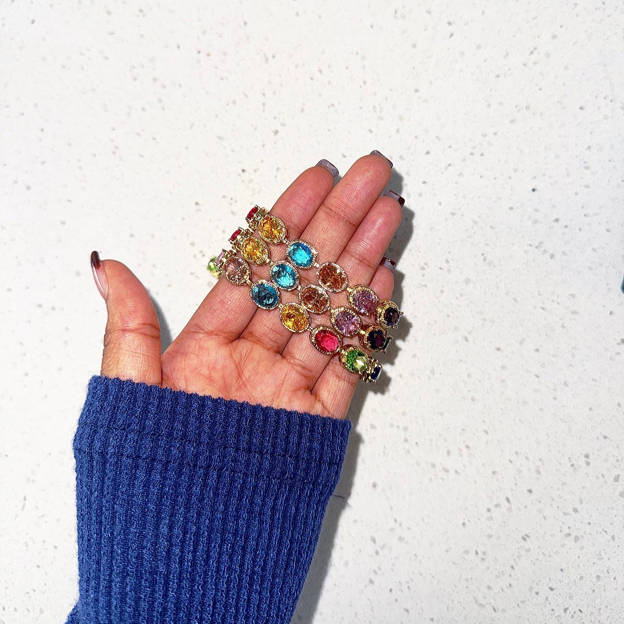Gold Multi Colored Bracelet