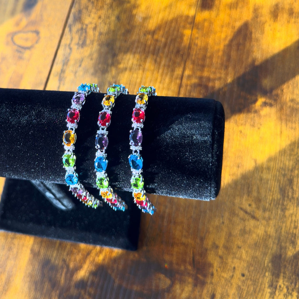 Silver Multicolored Bracelet