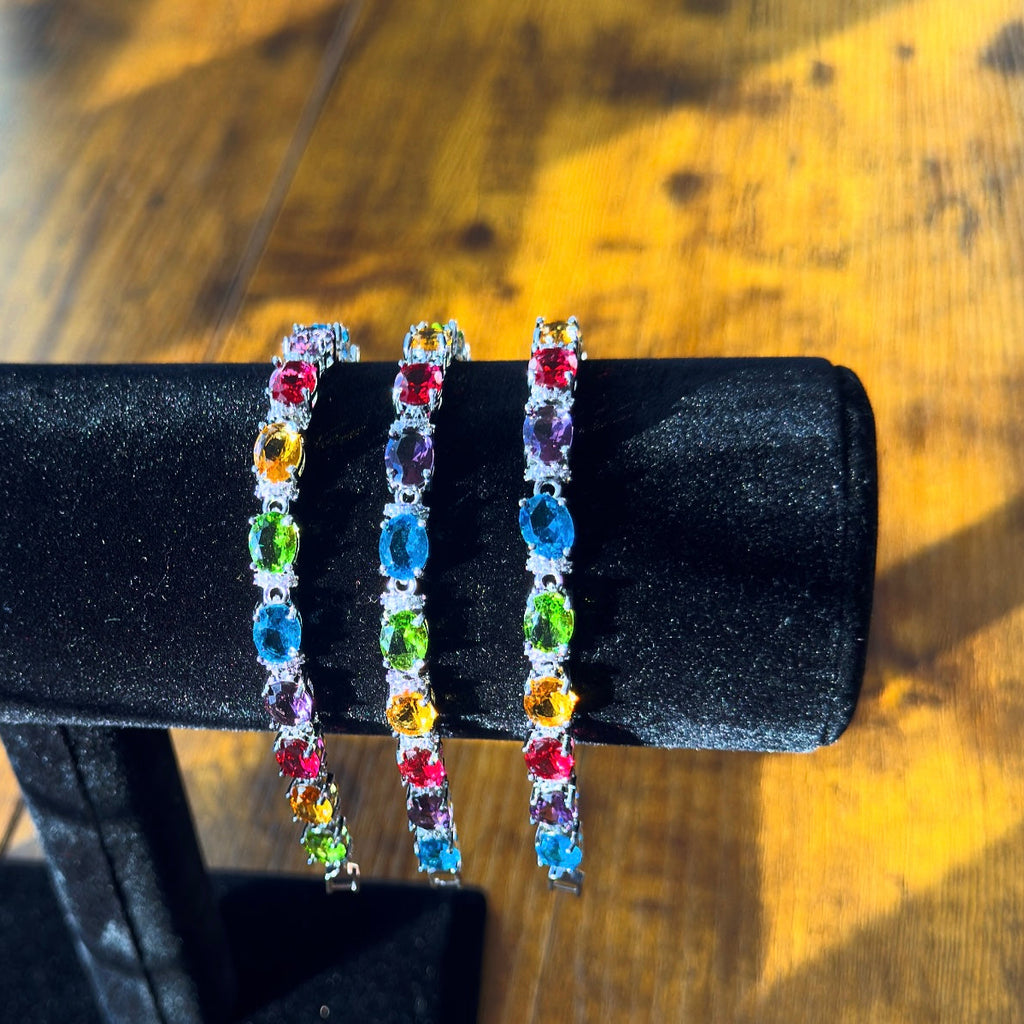 Silver Multicolored Bracelet