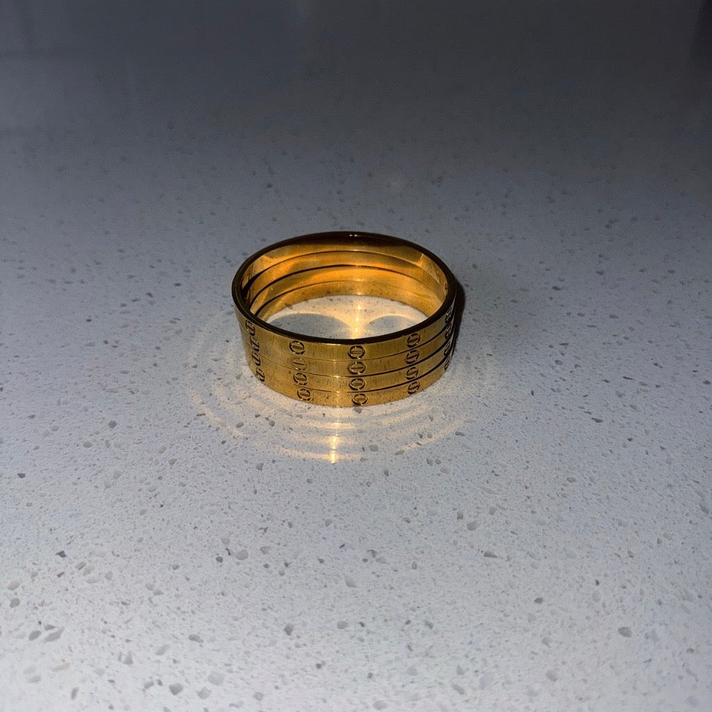 Gold Skinny Bangle