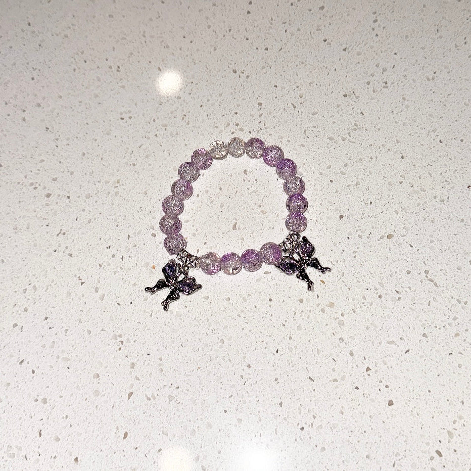 Purple Cackle Beaded