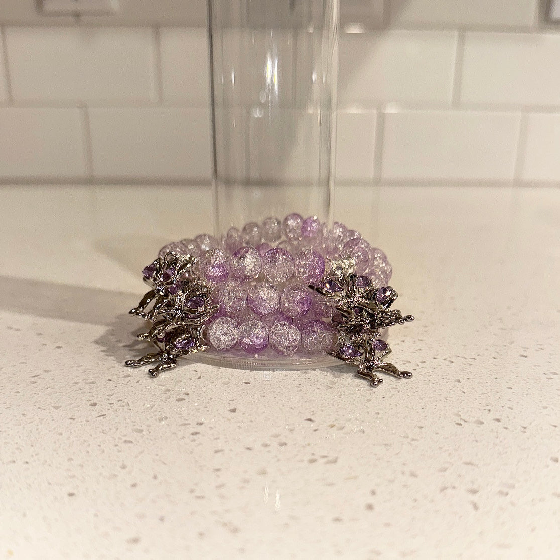 Purple Cackle Beaded
