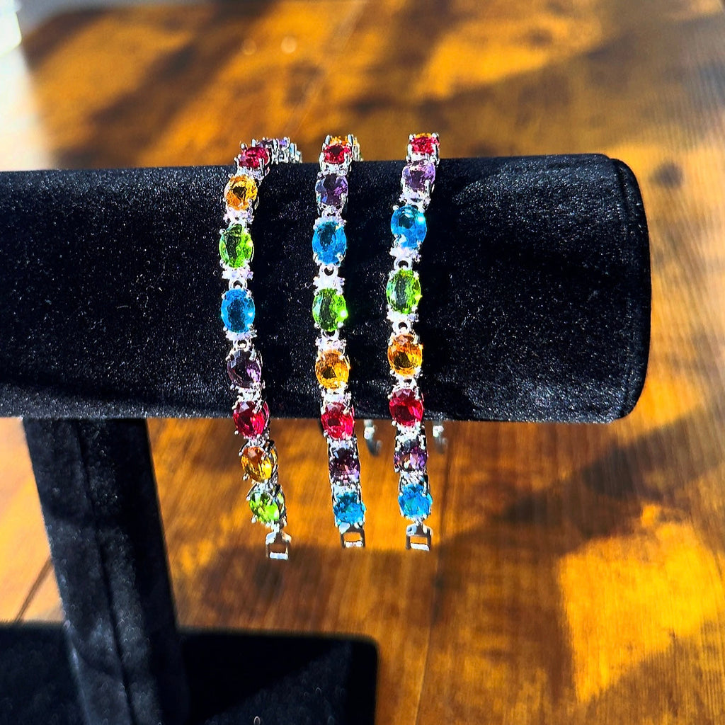 Silver Multicolored Bracelet