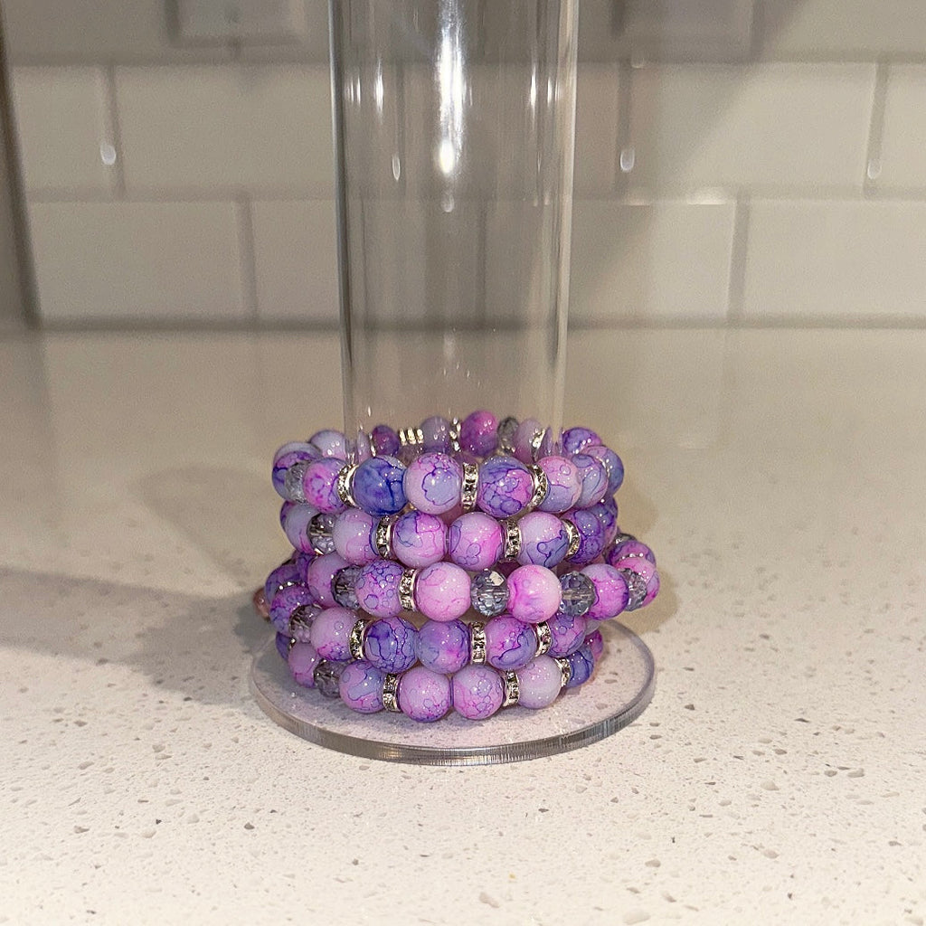 Purple Dream Teddy Beaded