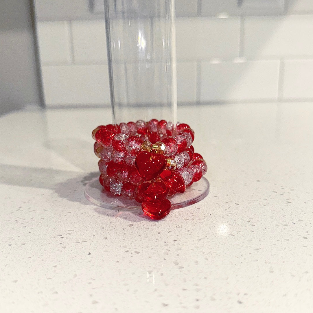 Crimson Valentine Beaded