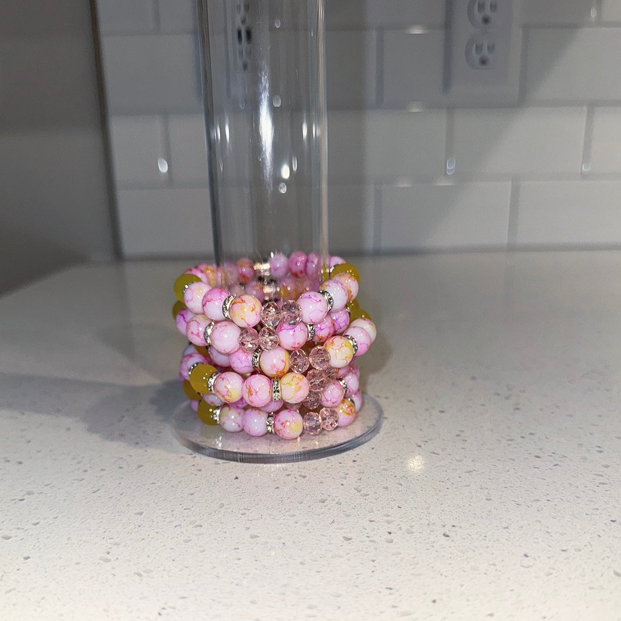 Blush Heart Beaded