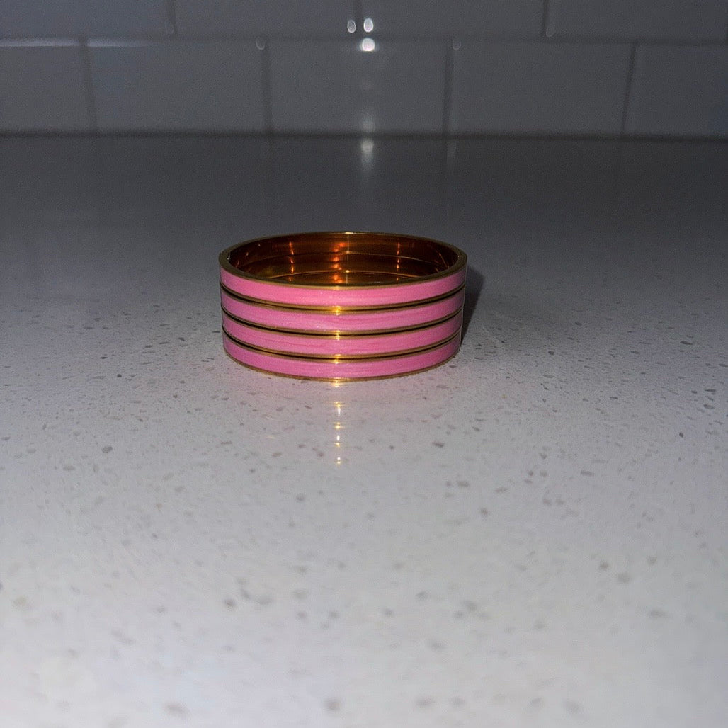 Pink Gold Skinny Bangle