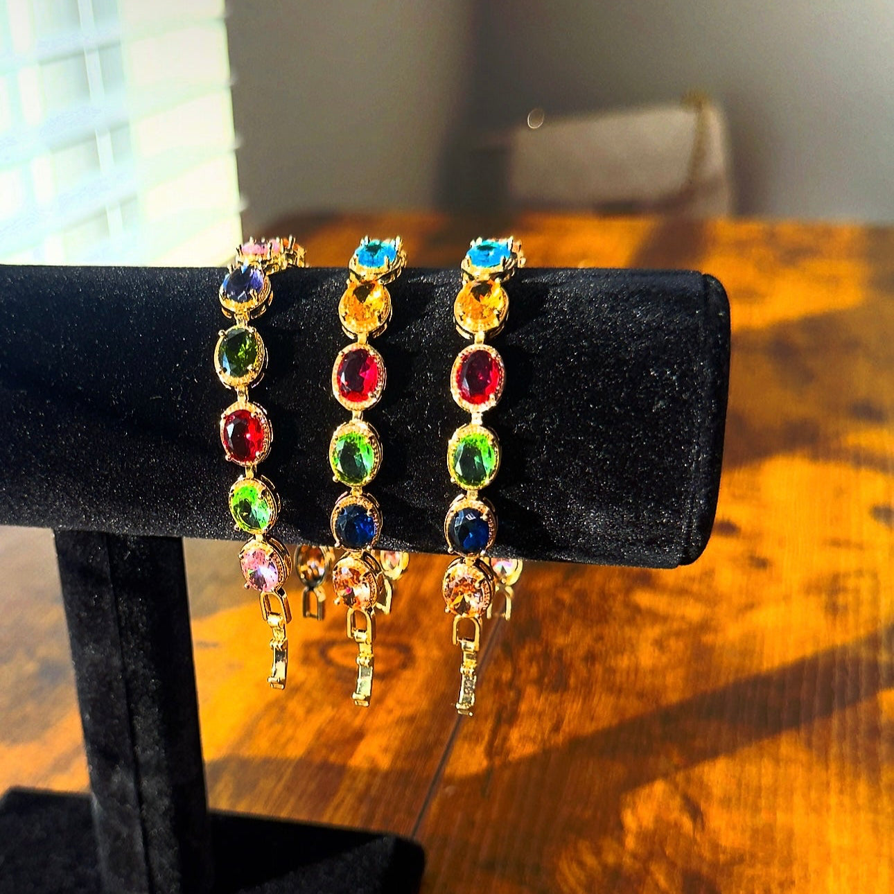 Gold Multi Colored Bracelet