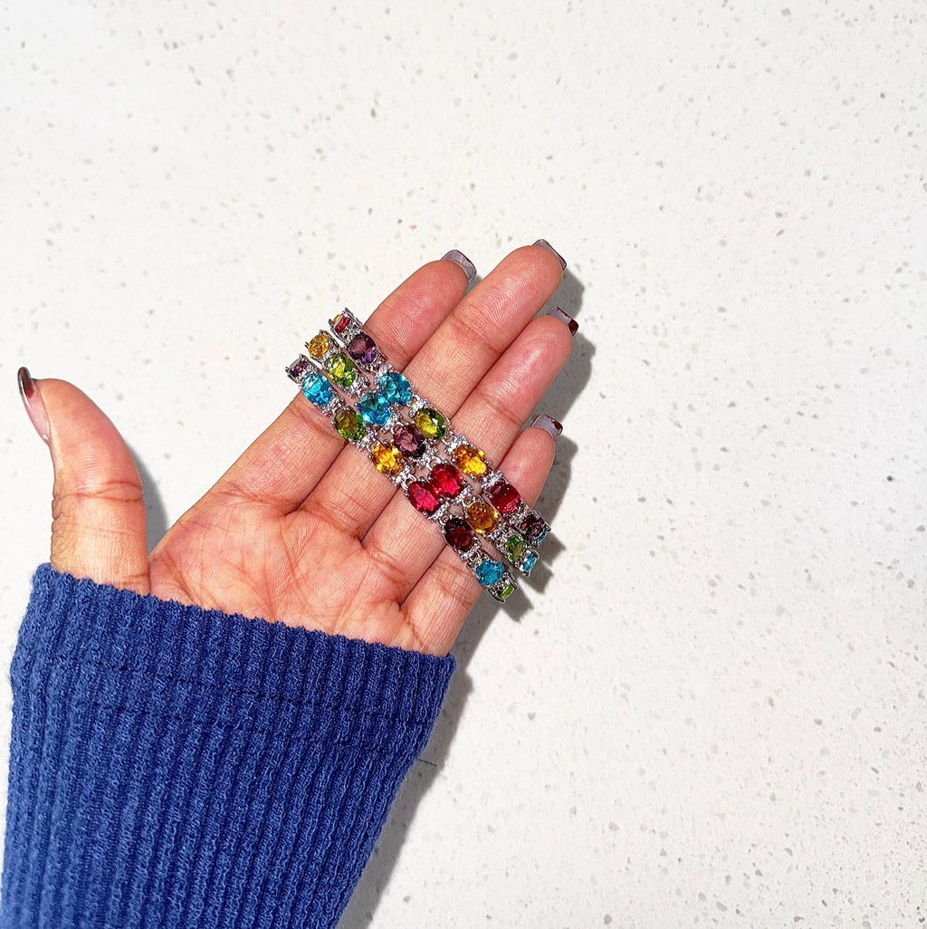 Silver Multicolored Bracelet