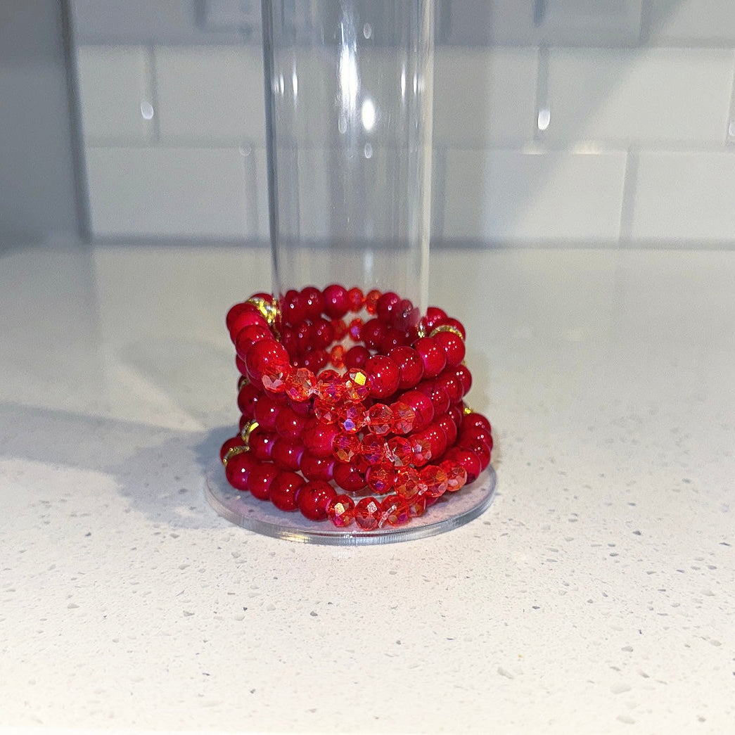 Ruby Rouge Beaded