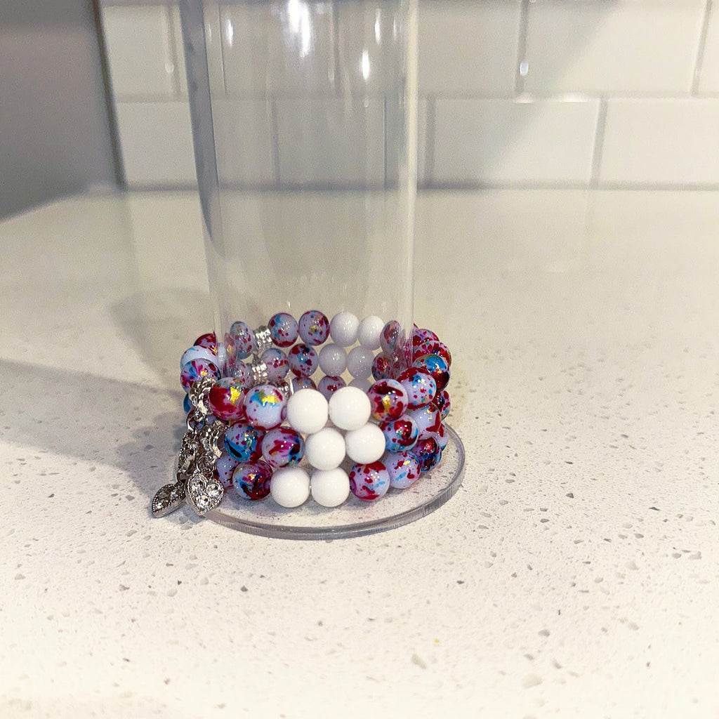 Confetti Hearts Beaded