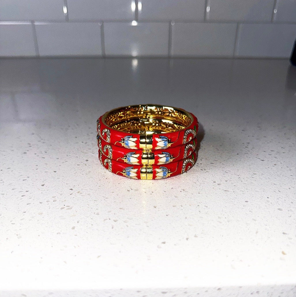 Red Royalty Bangle