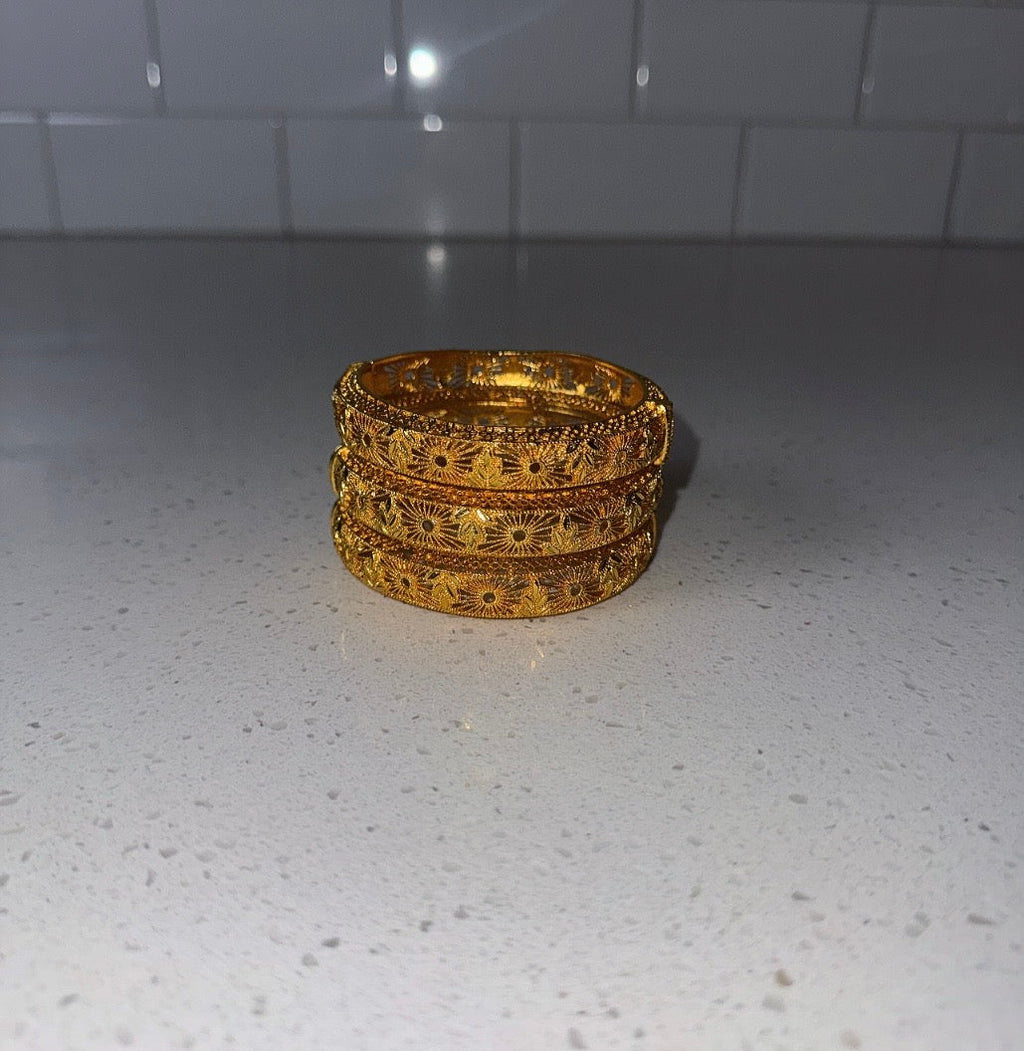 Gold Sun Dynasty Bangle