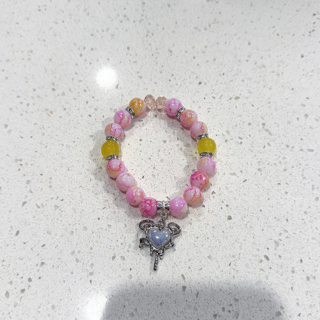 Blush Heart Beaded
