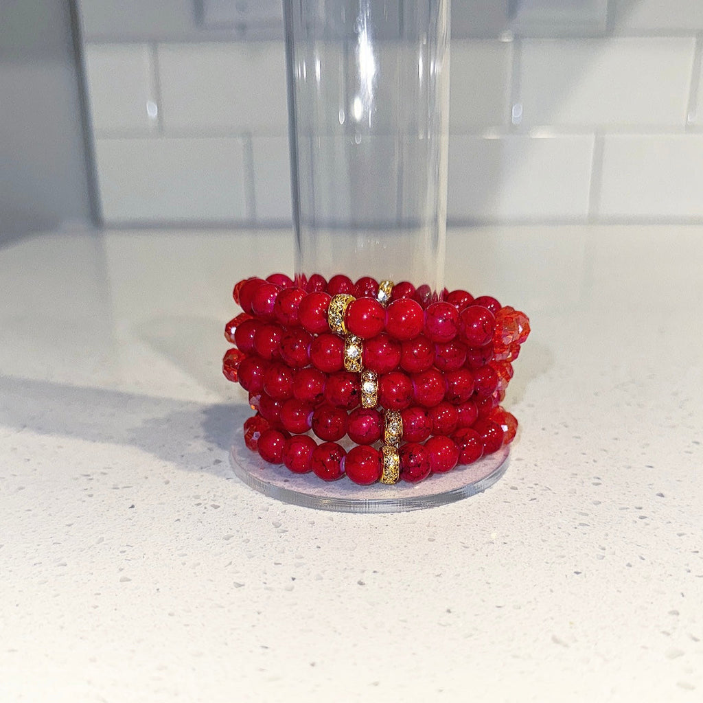 Ruby Rouge Beaded