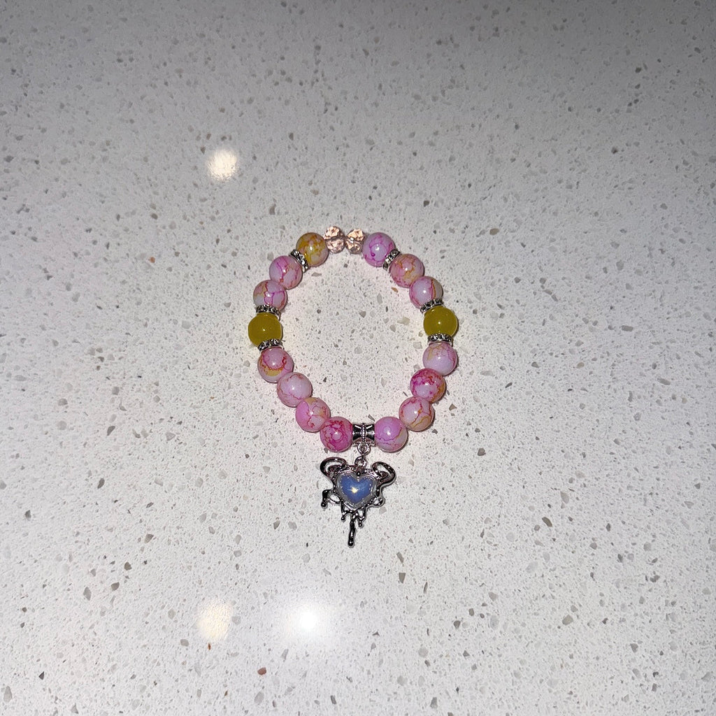 Blush Heart Beaded