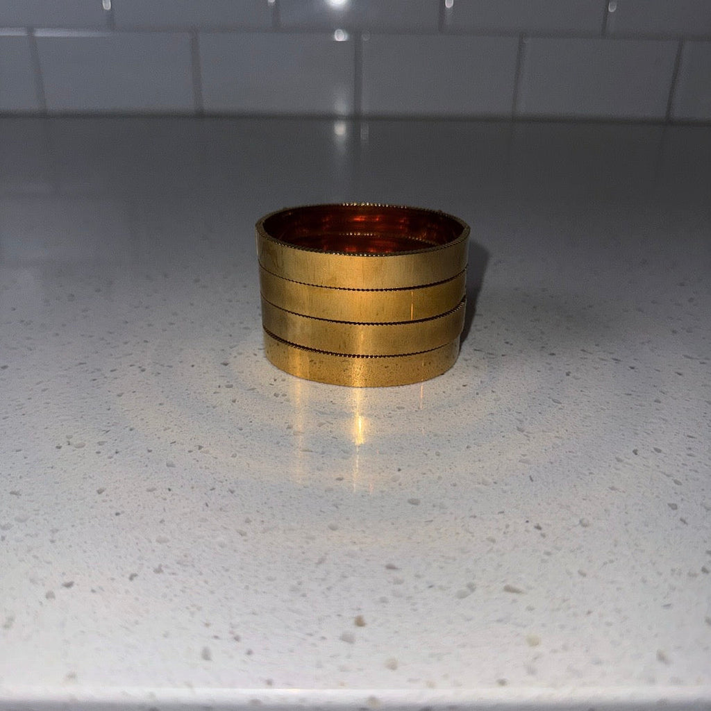 Gold Flower Bangle
