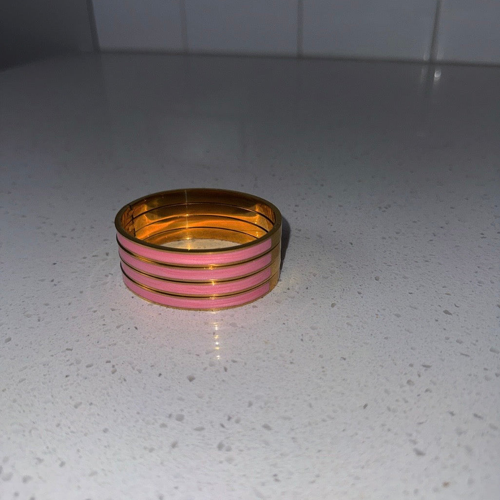 Pink Gold Skinny Bangle