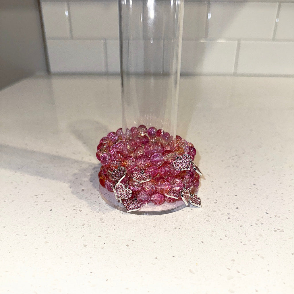 Crystal Hearts Beaded