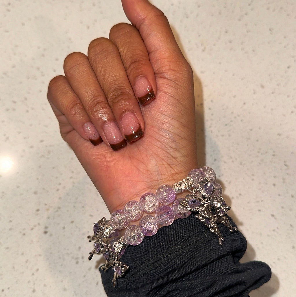Purple Cackle Beaded