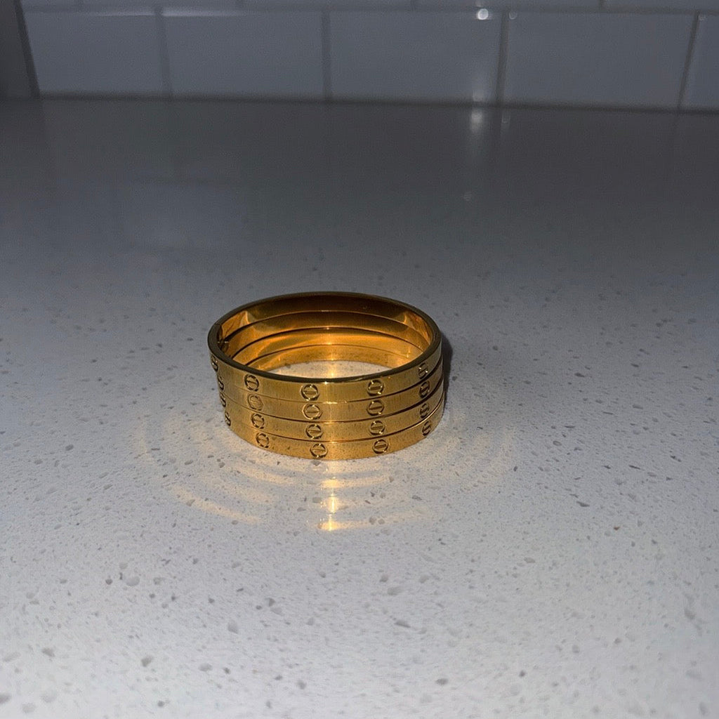Gold Skinny Bangle