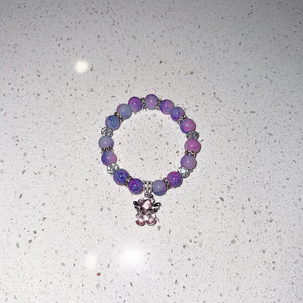 Purple Dream Teddy Beaded
