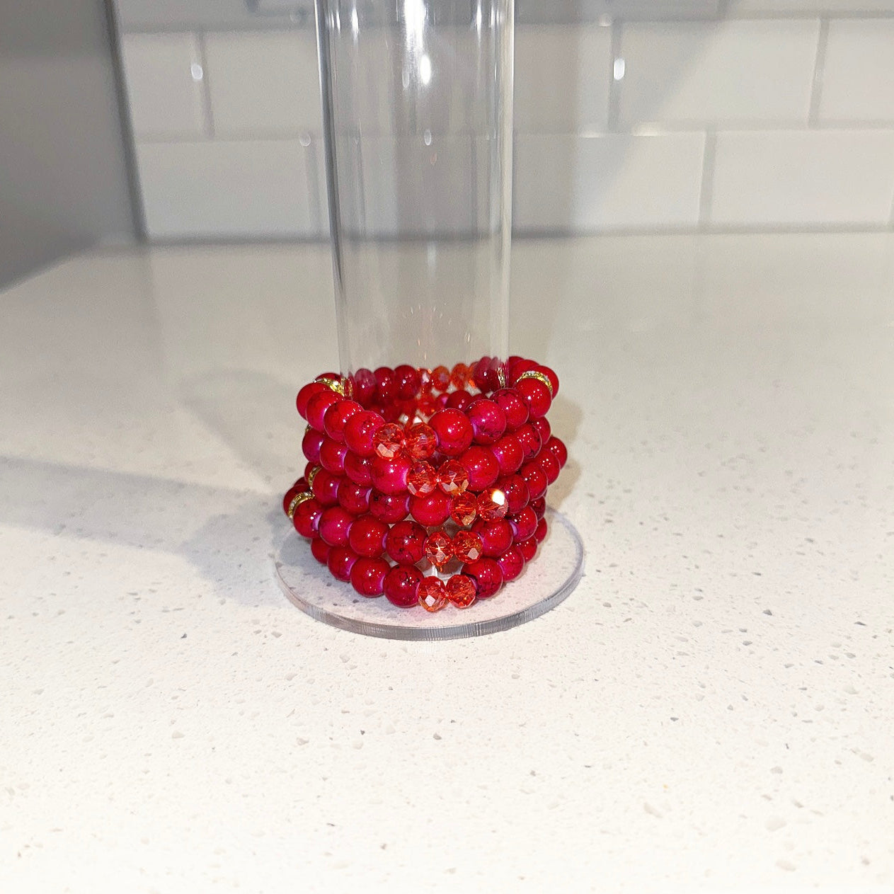 Ruby Rouge Beaded