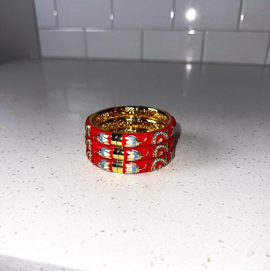 Red Royalty Bangle