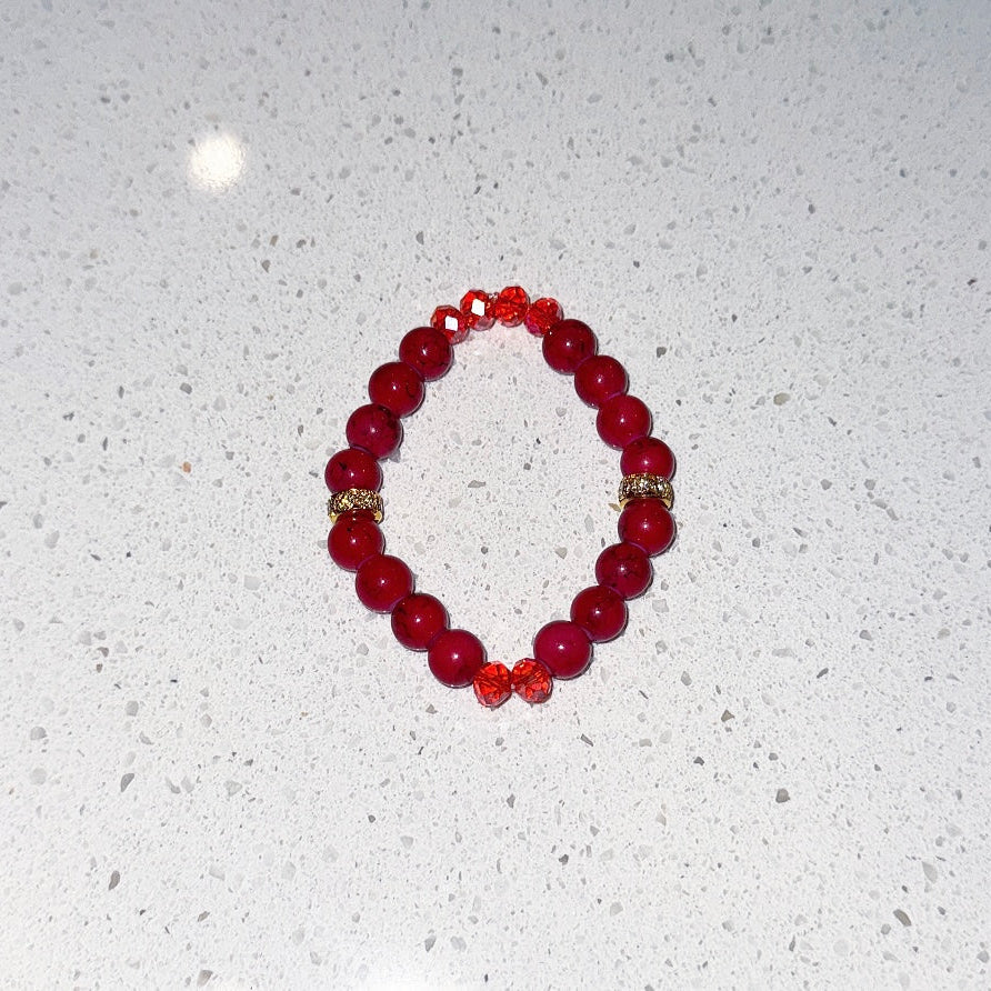 Ruby Rouge Beaded