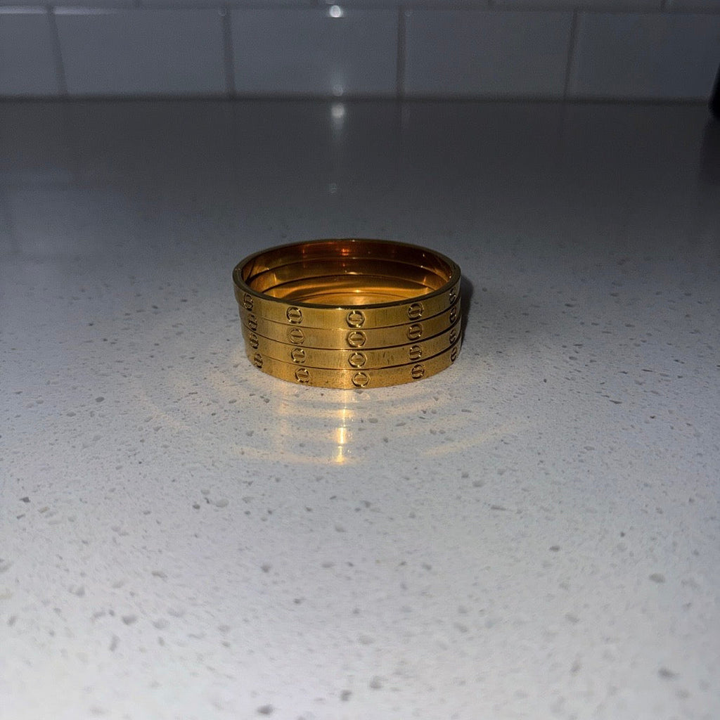 Gold Skinny Bangle
