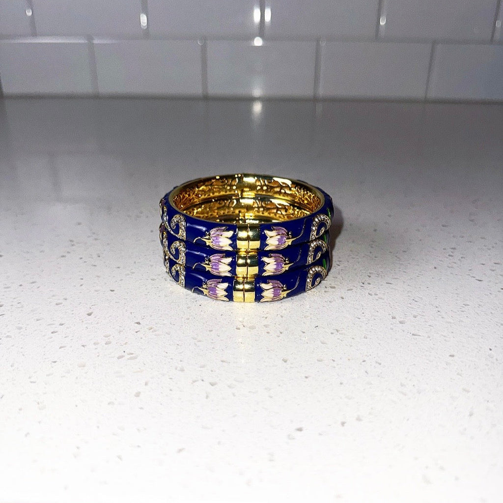 Dark Blue Royalty Bangle
