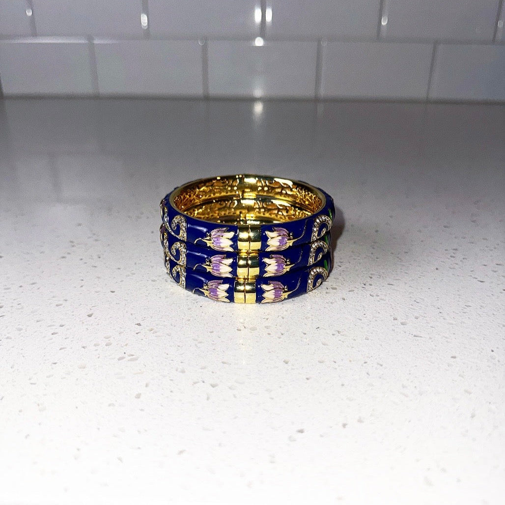 Dark Blue Royalty Bangle