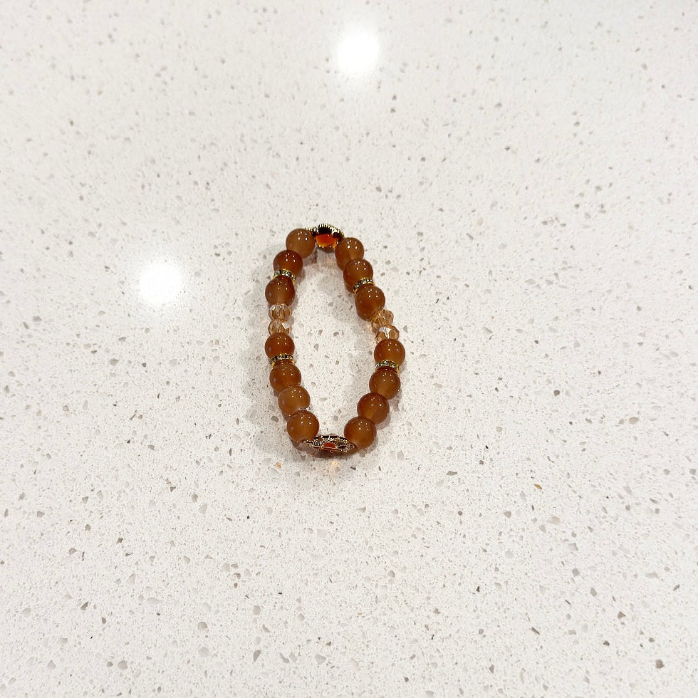 Pretty Brown Beaded