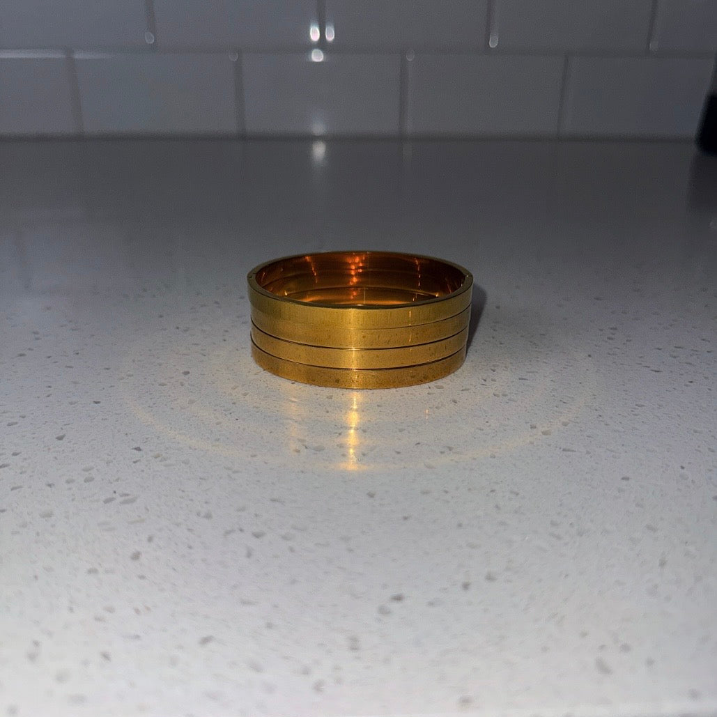 Pink Gold Skinny Bangle