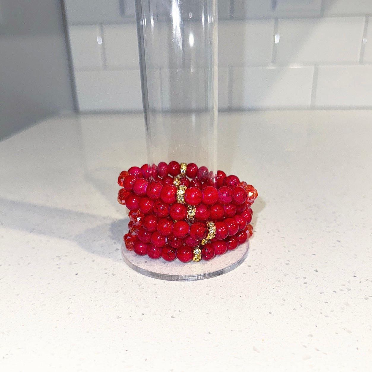 Ruby Rouge Beaded