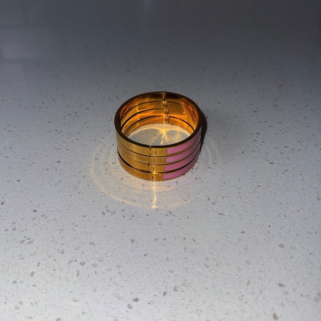 Pink Gold Skinny Bangle