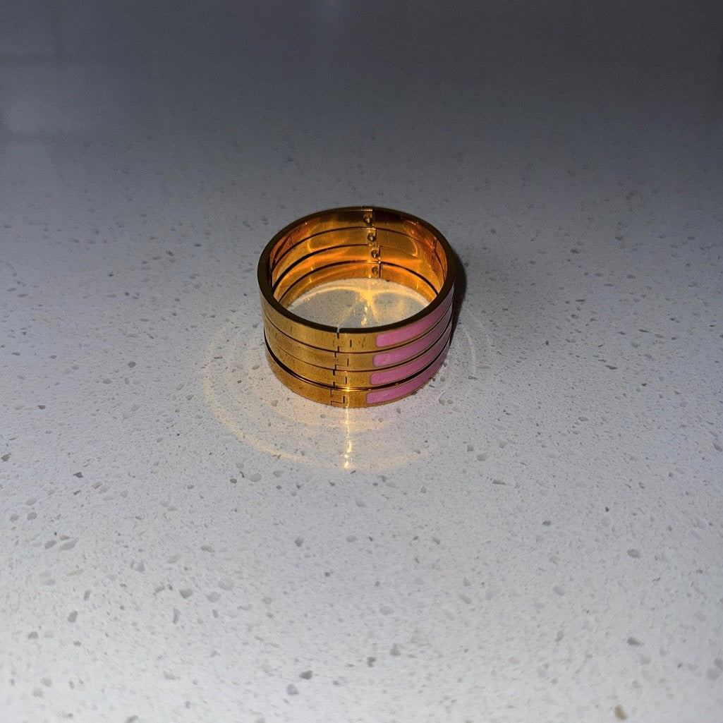 Pink Gold Skinny Bangle