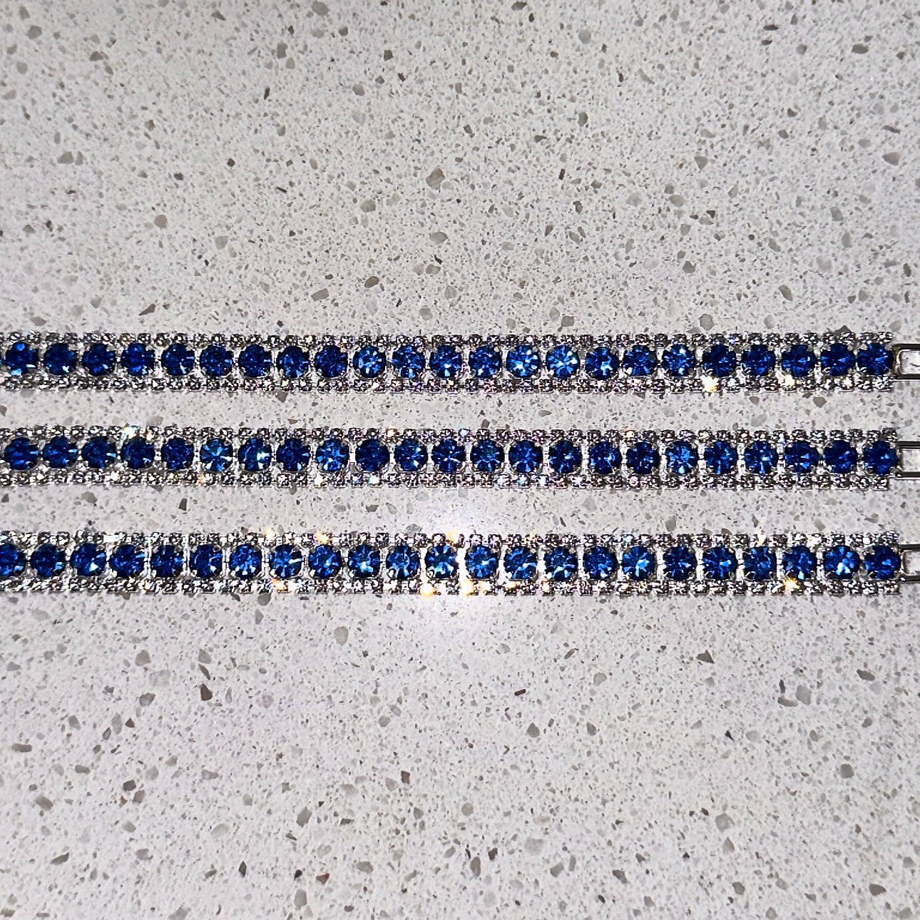 Silver and Blue Bracelet