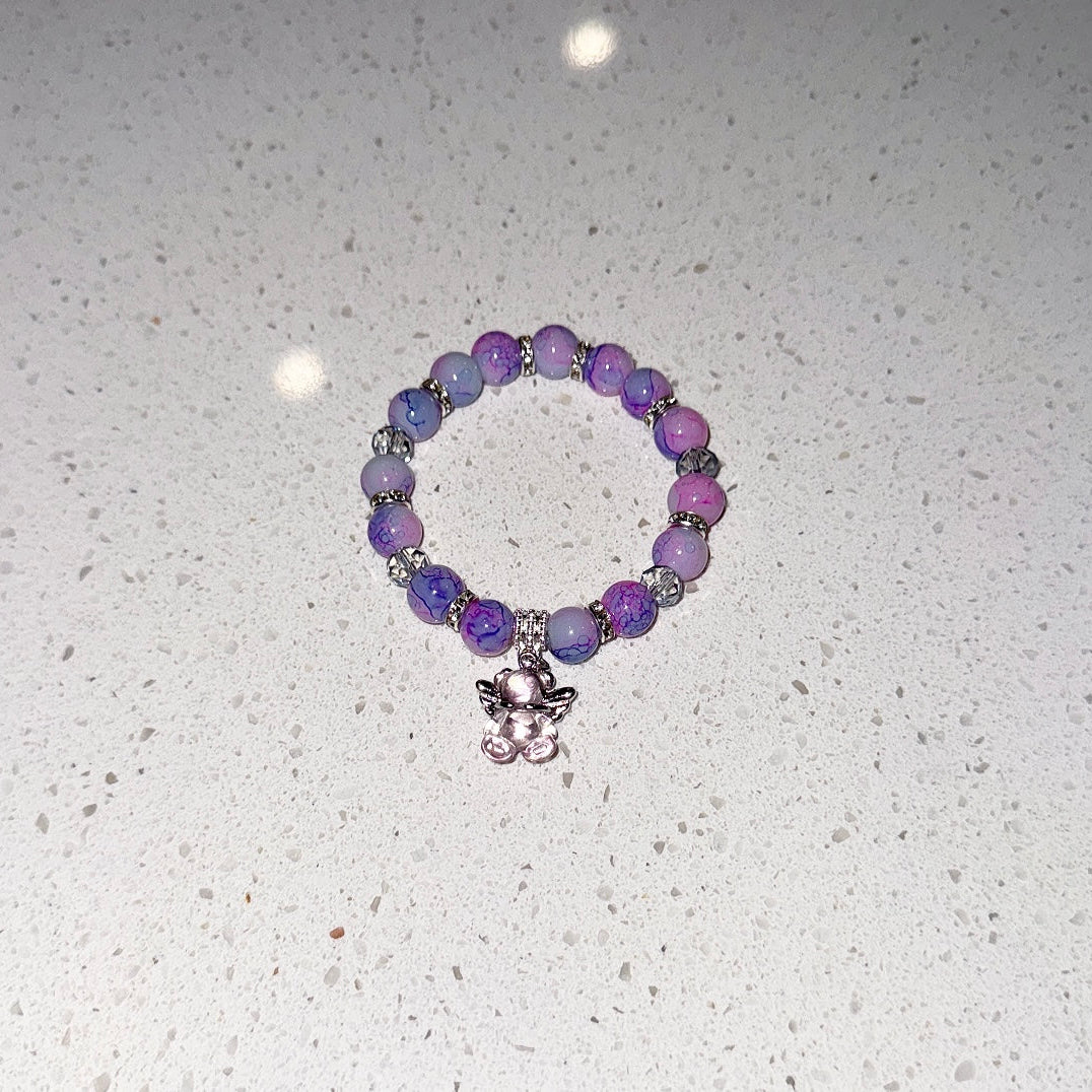 Purple Dream Teddy Beaded