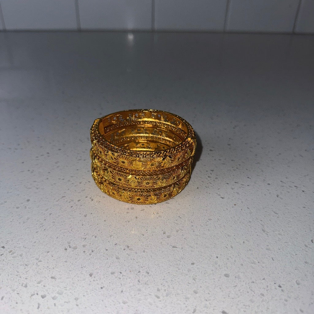 Gold Sun Dynasty Bangle