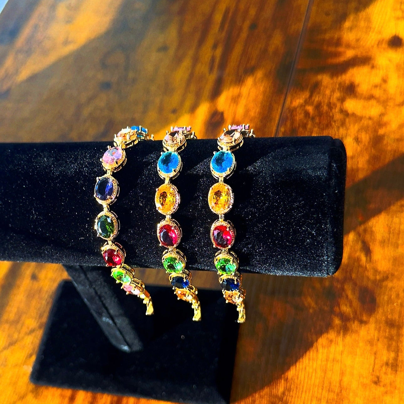 Gold Multi Colored Bracelet