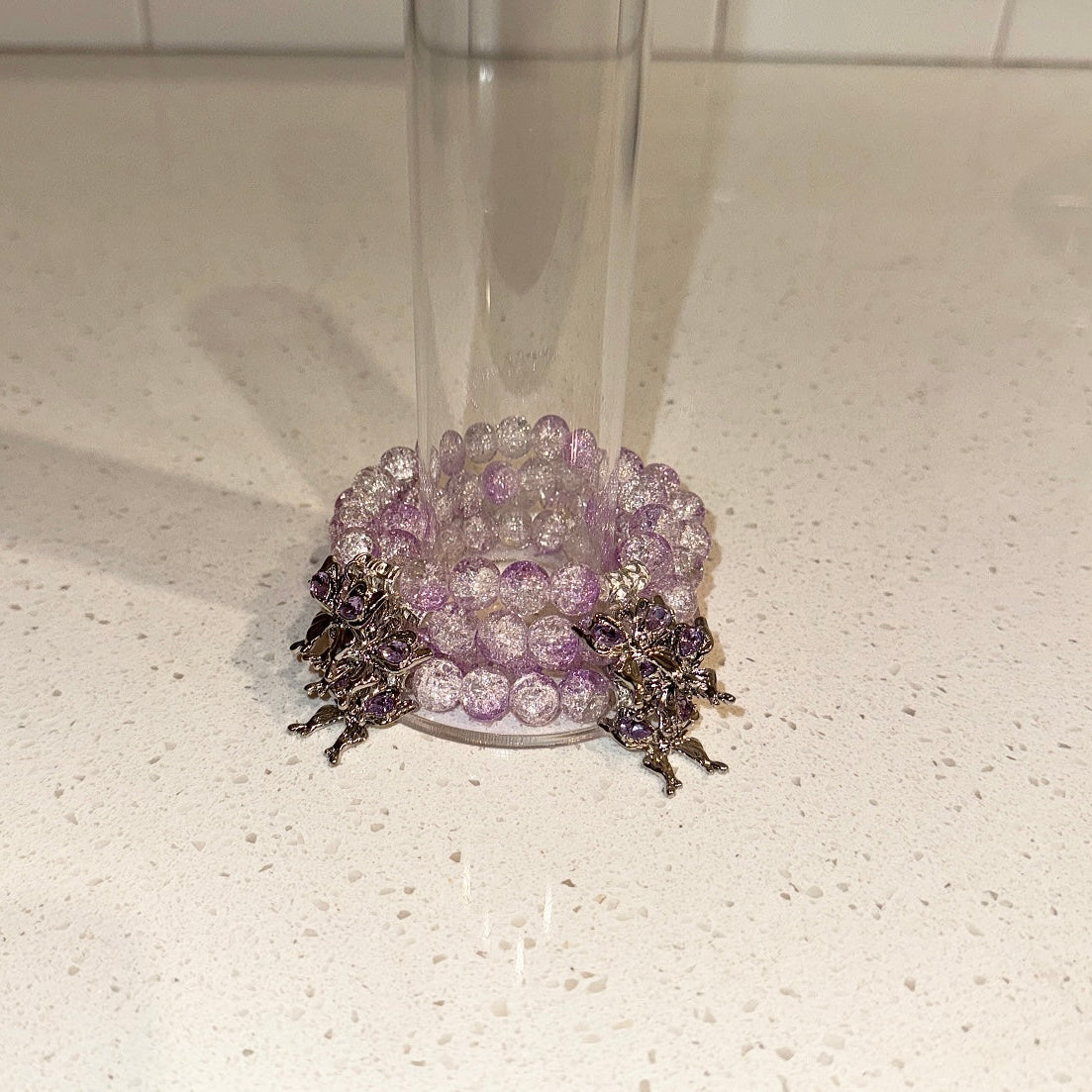 Purple Cackle Beaded