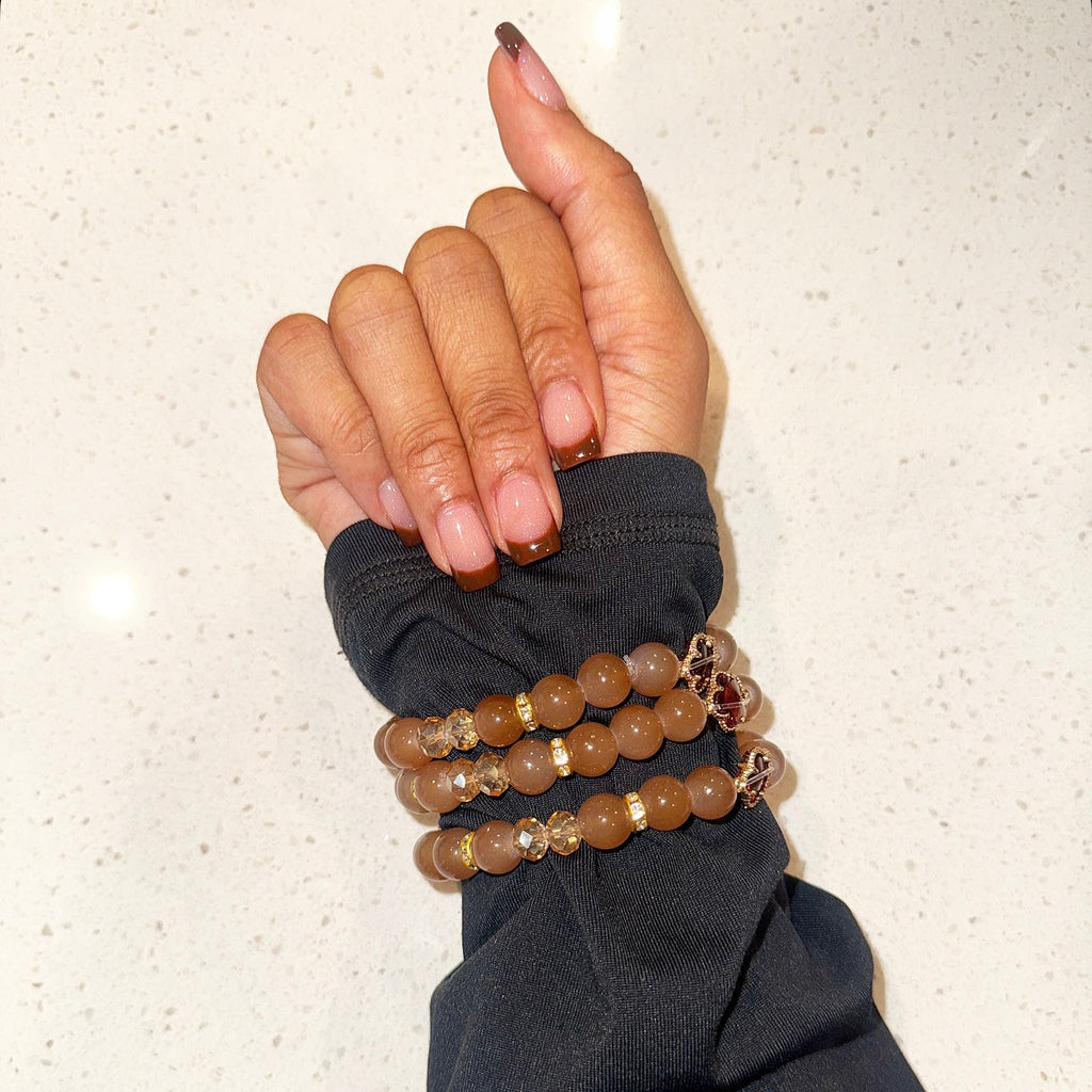 Pretty Brown Beaded