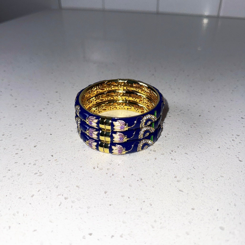 Dark Blue Royalty Bangle