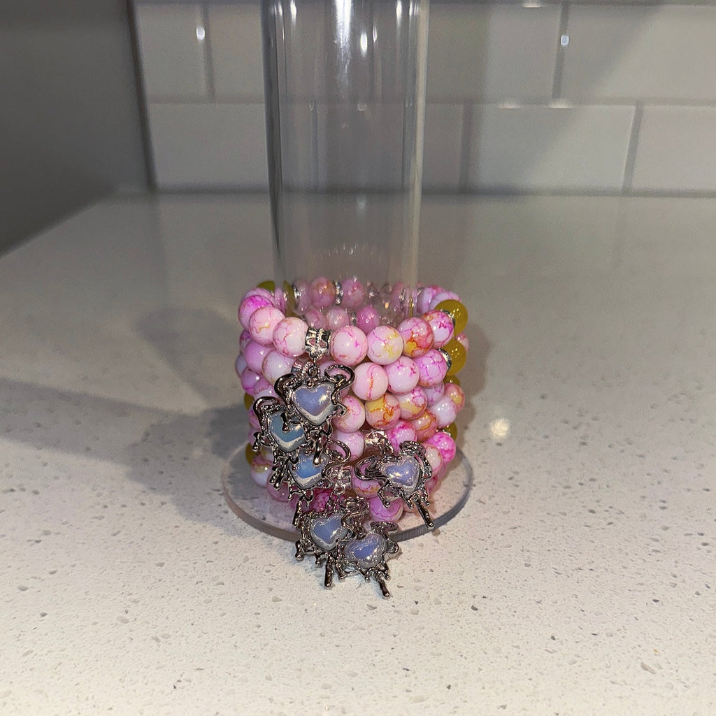 Blush Heart Beaded